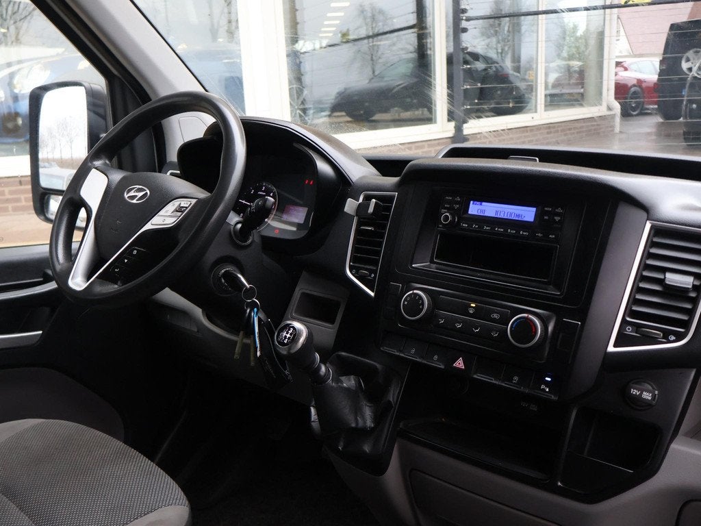 Hyundai H350 2.5 150 PK 3-ZITS + TREKHAAK 3000KG | CRUISE CO, Stof, Gebruikt, 150 pk, 3000 kg