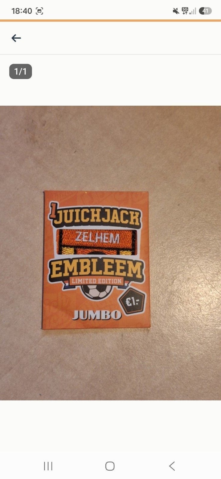 Juich Embleem Jumbo Zelhem., Jumbo, Ophalen of Verzenden