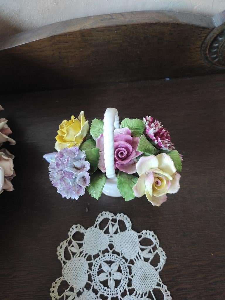 Royal Adderley porseleinen bloemenmandje, Ophalen of Verzenden