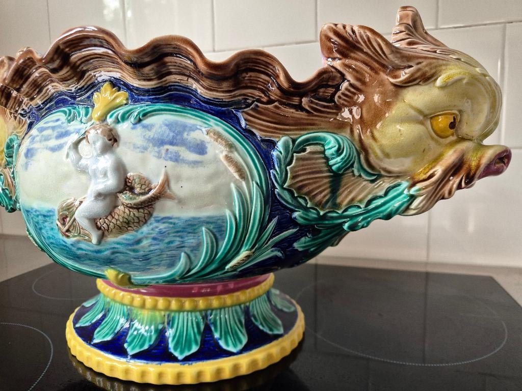 Unieke grote jardiniere / art nouveau cachepot eyecatcher, Ophalen