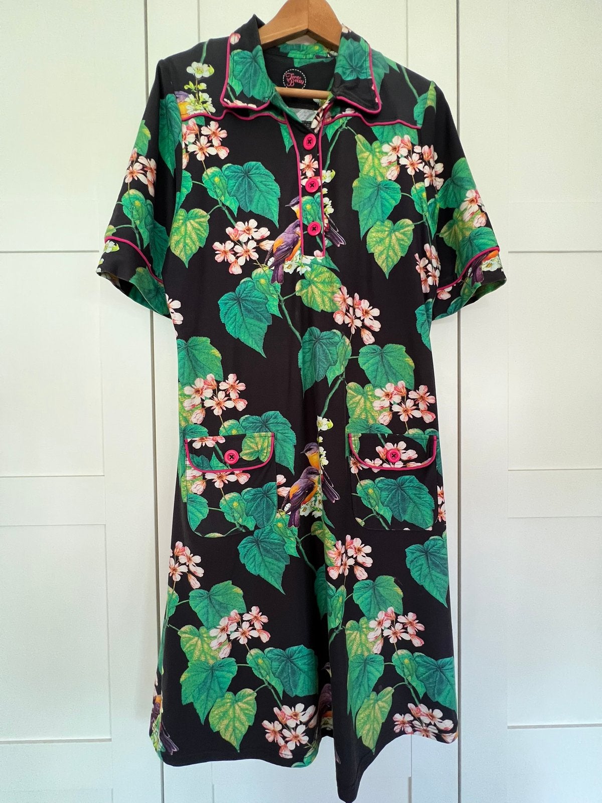 Jurk Tante Betsy xl, Kleding | Dames, Jurken, Ophalen, Zwart, Maat 46/48 (XL) of groter, Knielengte
