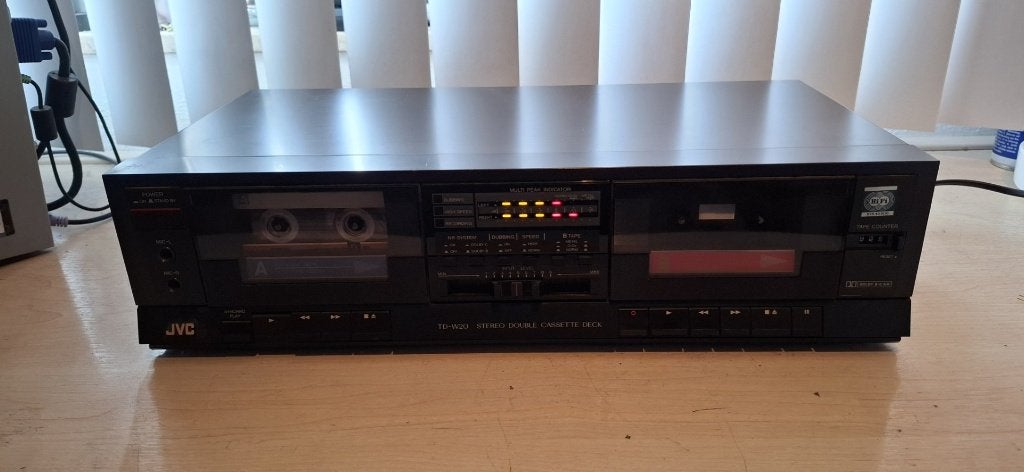 JVC cassette deckTD-W20E, Audio, Tv en Foto, Cassettedecks, Verzenden, Dubbel, JVC
