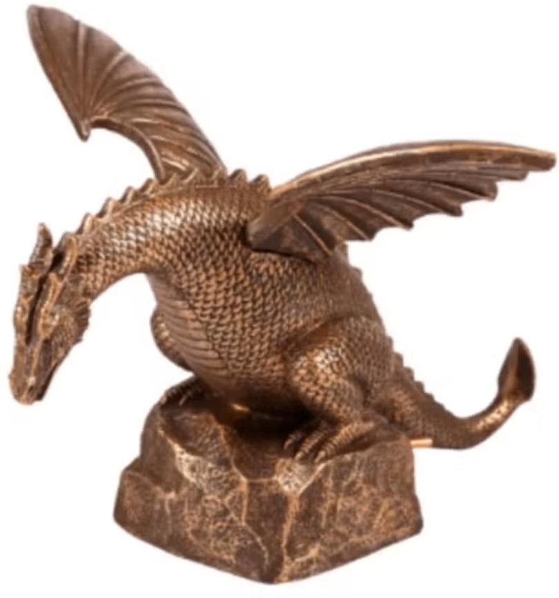 Prachtig Draken beeld / fontein bronskleurig (30cm), Verzamelen, Ophalen of Verzenden, Nieuw