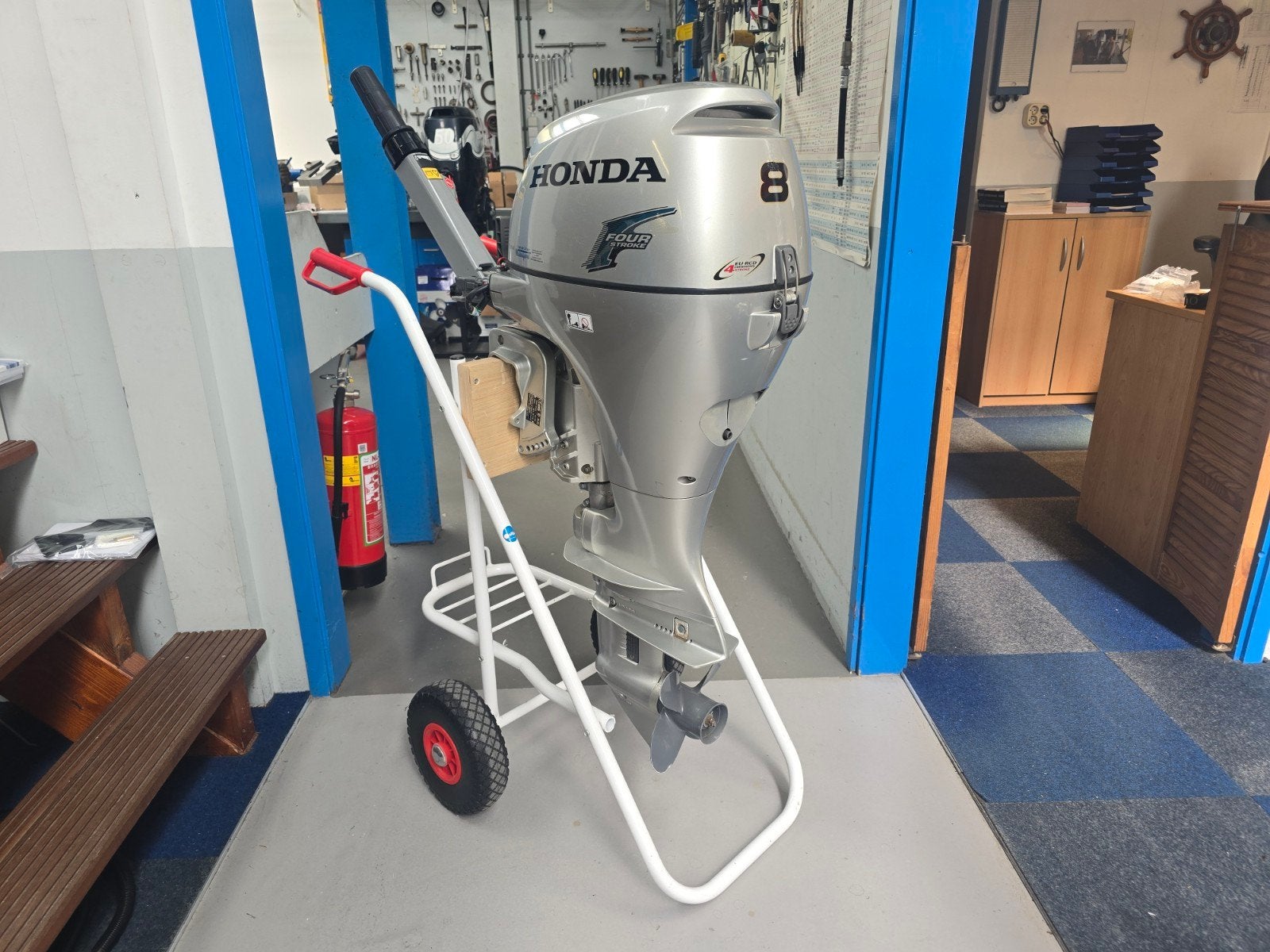 Hele nette Honda 8 pk 4-takt kortstaart model 2011, Watersport en Boten, Ophalen