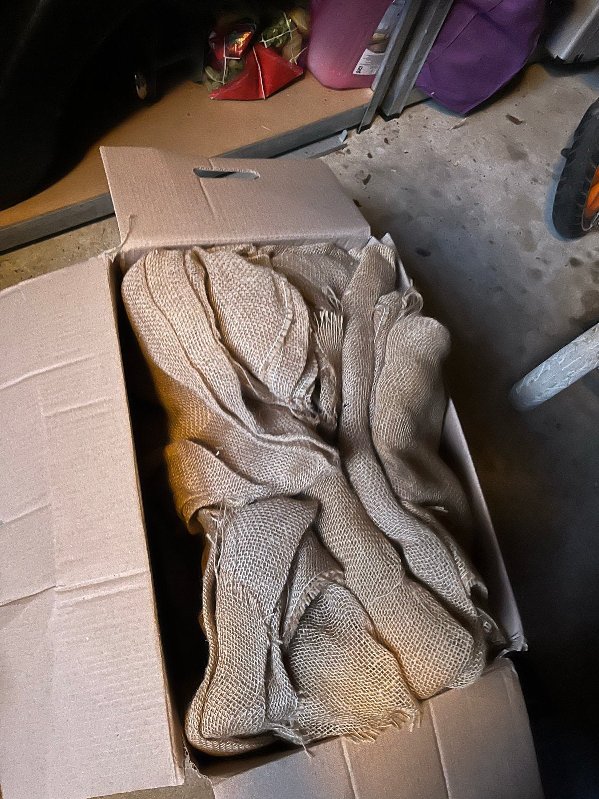 Jute stof - veelzijdig en natuurlijk materiaal, Minder dan 50 cm, Gebruikt, Bruin, 200 cm of meer