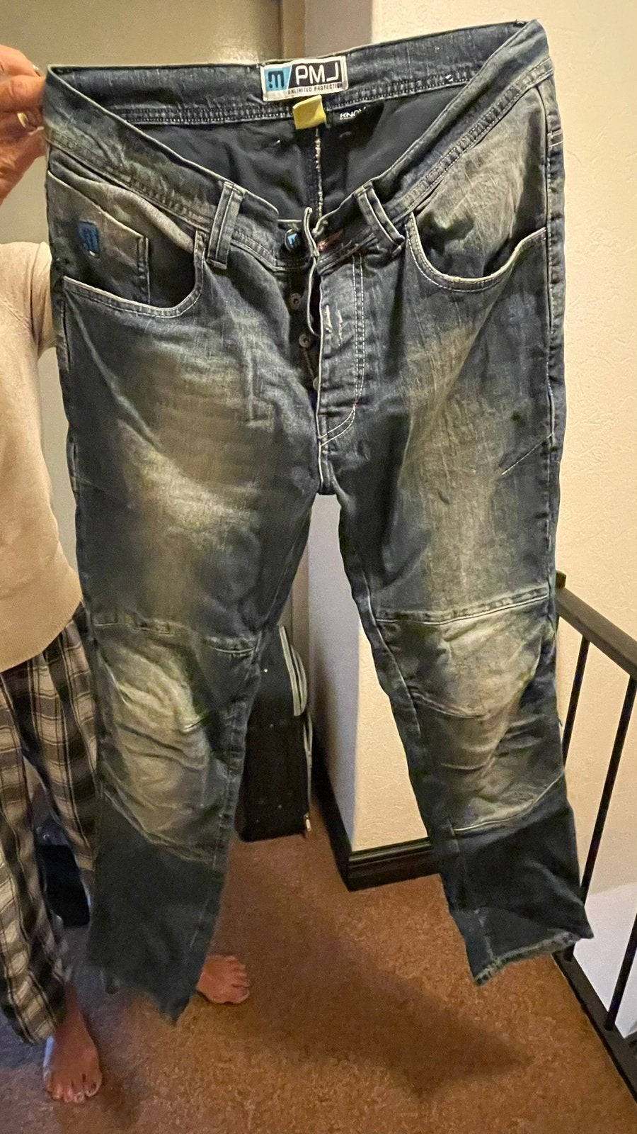 Jeans met kevlar bescherming, Motoren, Ophalen, Tweedehands, Heren, Broek | textiel
