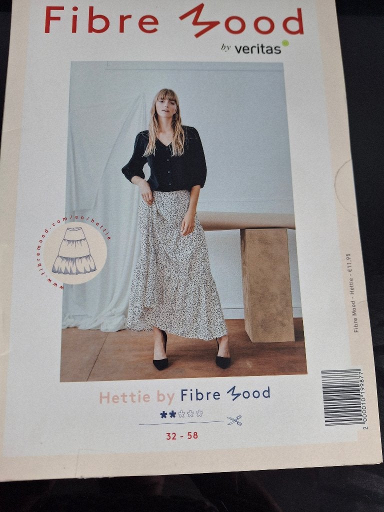 Naaipatroon Hettie by Fibre Mood - Rok maat 32-58, Overige merken, Overige typen, Vrouw, Nieuw