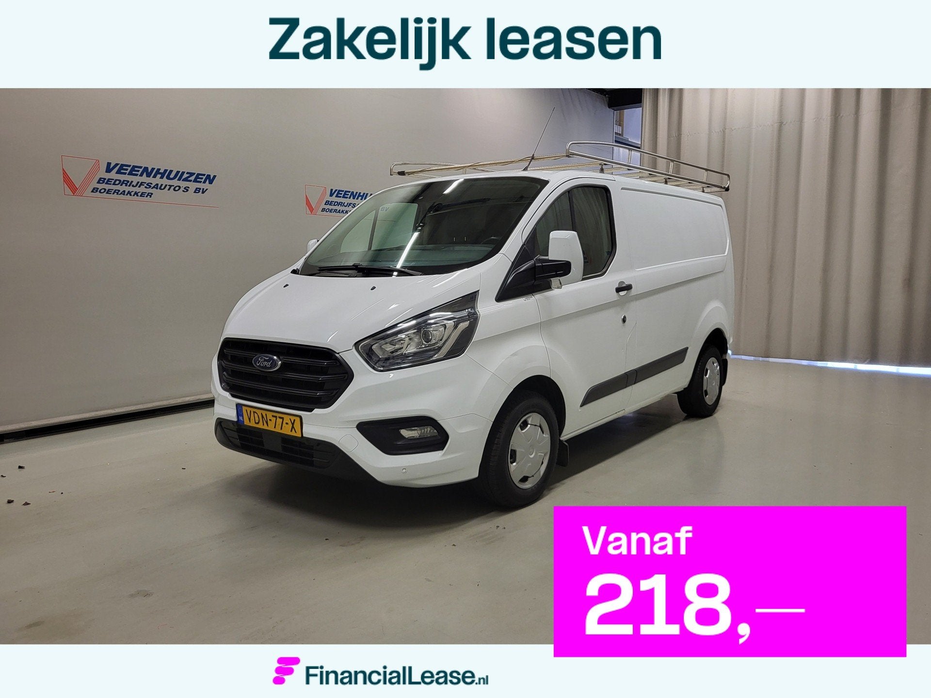 Ford Transit Custom 2.0TDCI 130pk Imperiaal Euro 6!, Voorwielaandrijving, Euro 6, 4 cilinders, 2027 kg