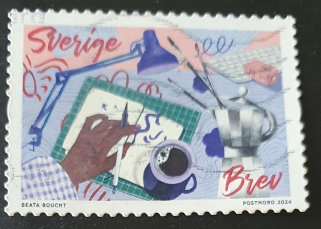 148-26 Zweden 2024 / Beate Bouch -, Verzenden, Zweden, Gestempeld