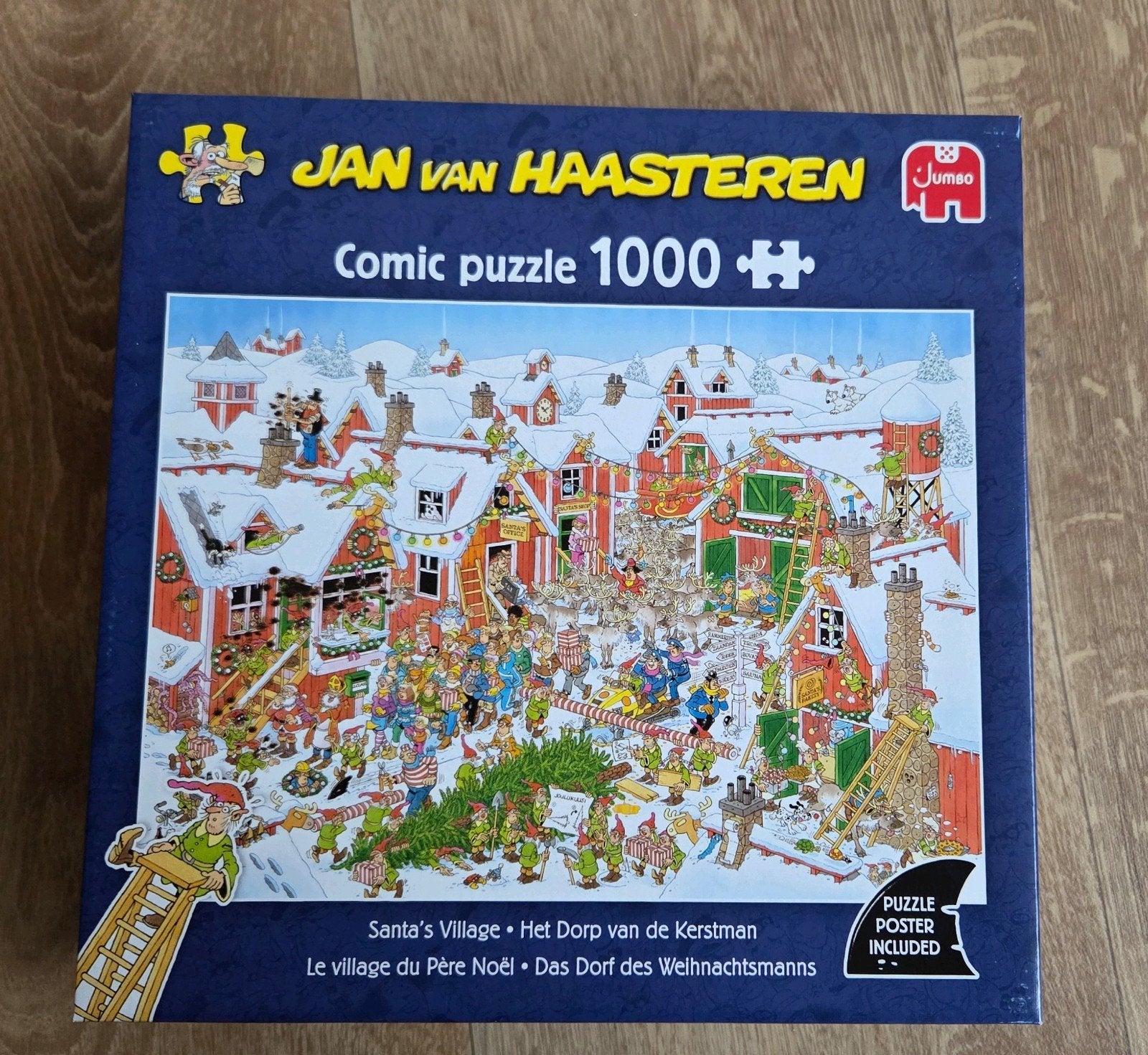 Jan van Haasteren puzzel - Het dorp van de Kerstman, Ophalen of Verzenden, 500 t/m 1500 stukjes, Zo goed als nieuw, Legpuzzel
