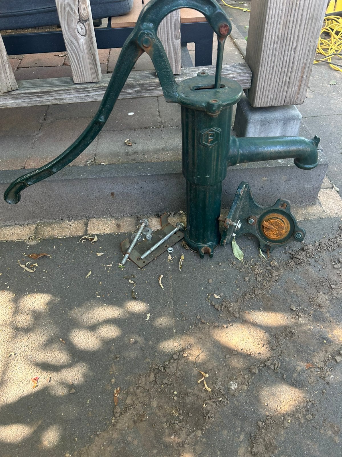 Gietijzeren waterpomp, Tuin en Terras, Waterpompen, Ophalen, Gebruikt, Handmatig, Overige typen