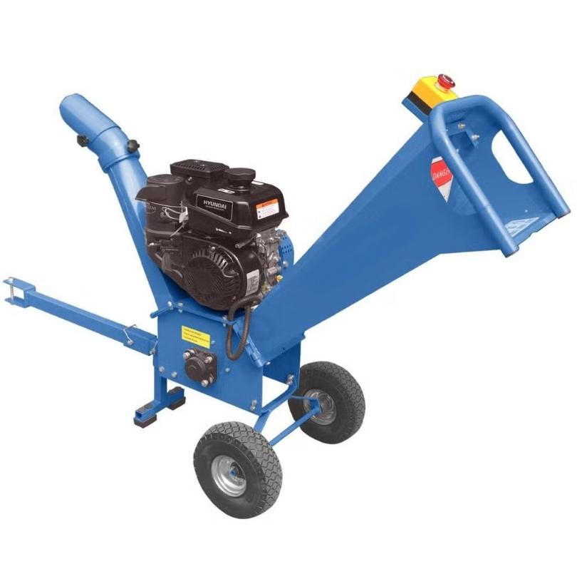 Krachtige hout versnipperaar te huur, Tuin en Terras, Hakselaars, Ophalen, Zo goed als nieuw, Benzine, Hyundai