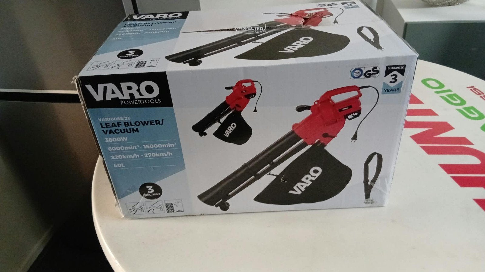 Varo Bladblazer/Bladzuiger 3800W - Nieuw in doos, Ophalen of Verzenden