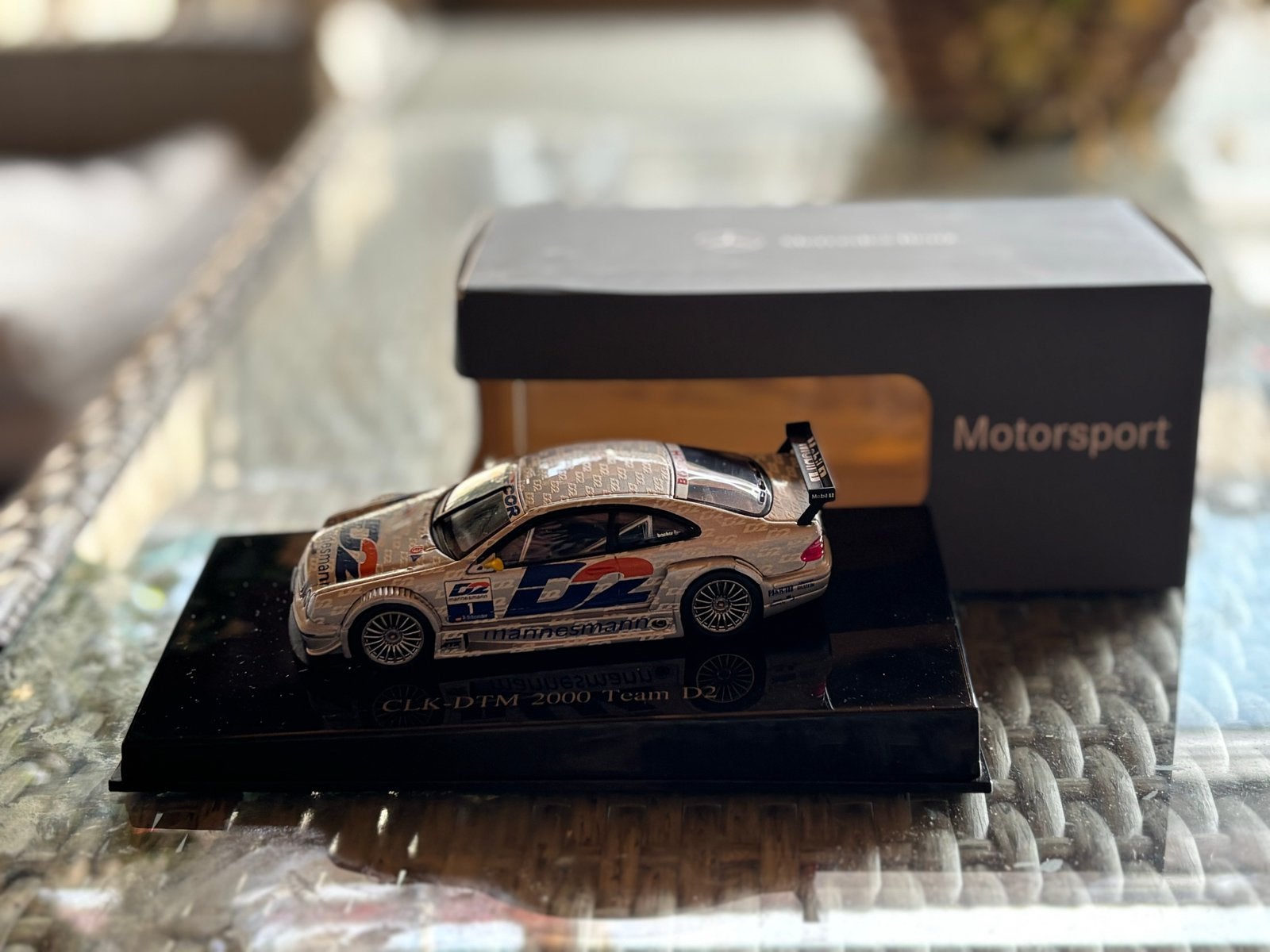 Mercedes CLK-DTM 2000 Team D2 modelauto, Hobby en Vrije tijd, Modelauto's | 1:43, Ophalen of Verzenden, Zo goed als nieuw, Auto