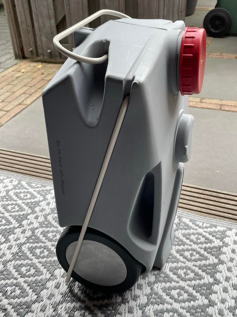 Mobiele afvalwatertank met wielen - 23 liter, Ophalen, Zo goed als nieuw