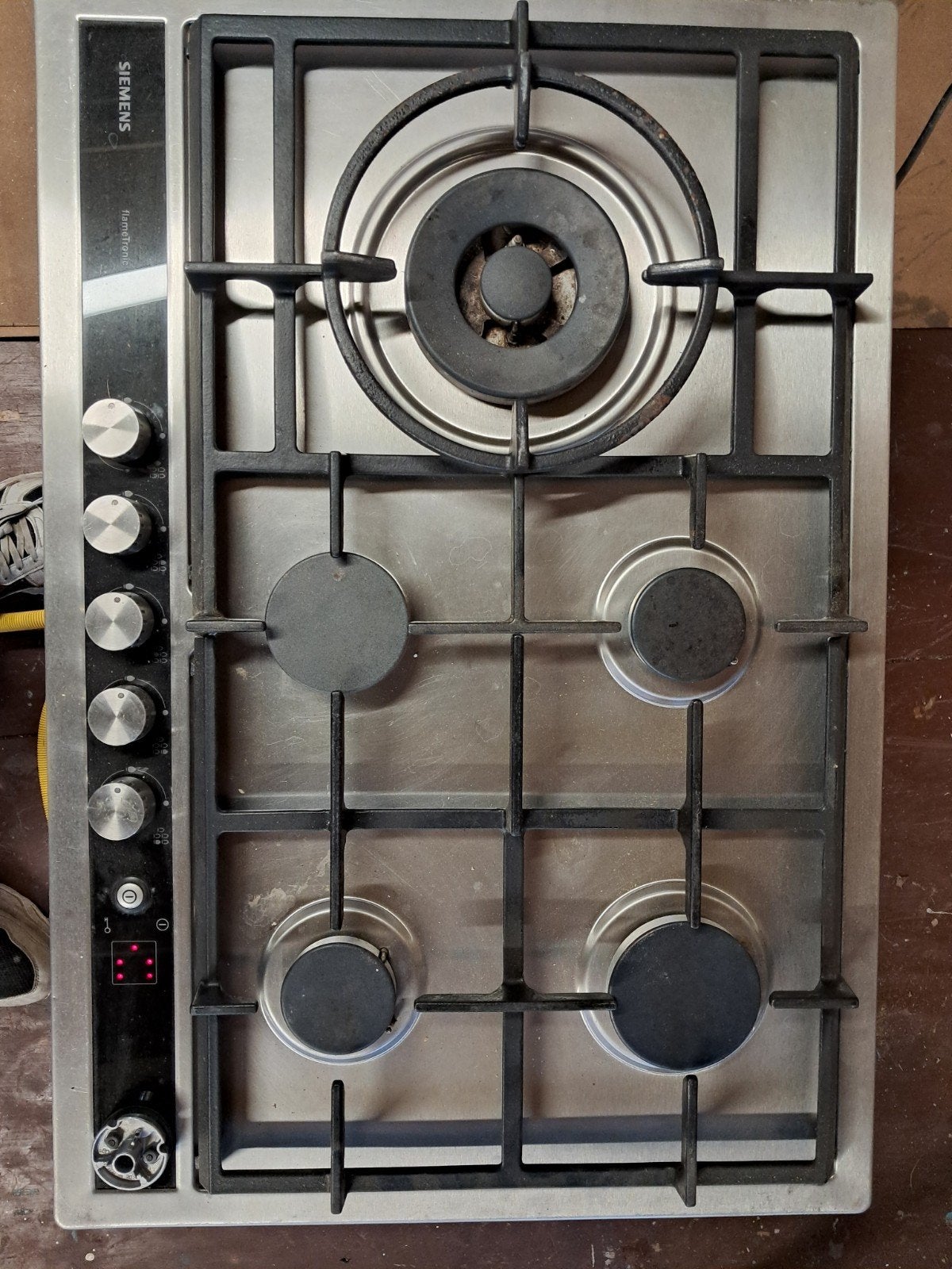 Nette Siemens gaskookplaat 5-pits met wokbrander, Witgoed en Apparatuur, Ophalen, Gebruikt, Inbouw, Gas