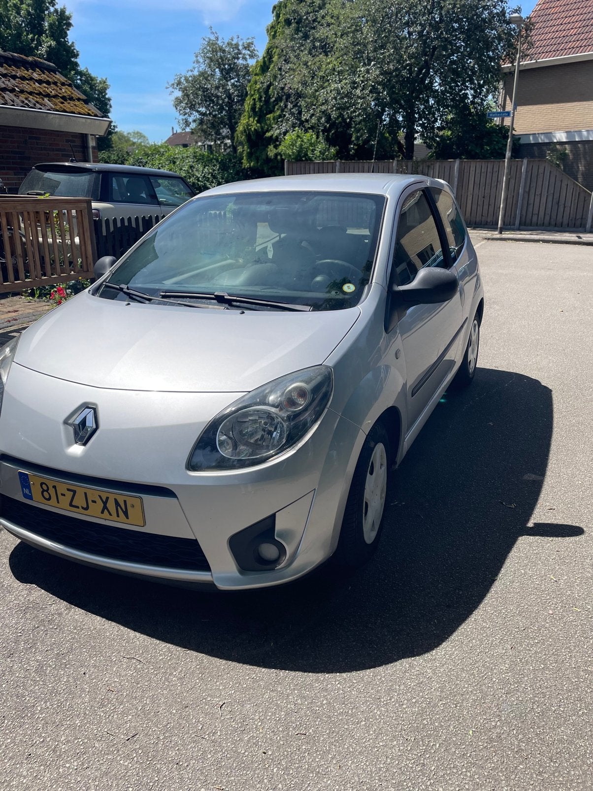 Renault Twingo 1.2 16V 2008 Grijs km stand 118.900, Auto's, Voorwielaandrijving, Twingo, 31 €/maand, 4 cilinders