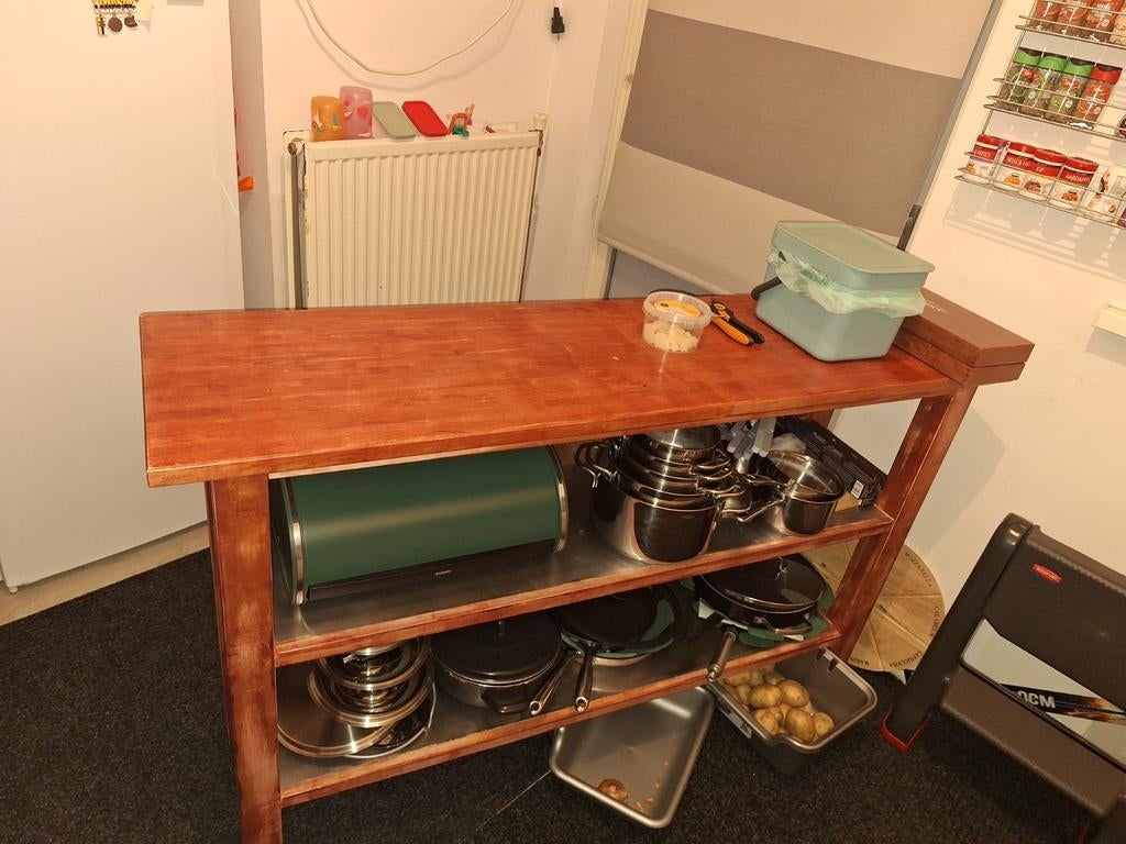 IKEA Keukenelement Hout - Werkblad/Opbergruimte, Ophalen of Verzenden, Overige materialen, Overige merken, Overige typen