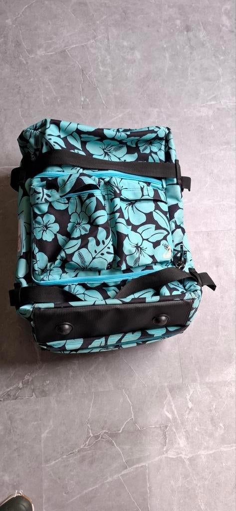 Reistas/rugzak met bloemenprint, 40 cm of meer, Gebruikt, Ophalen of Verzenden, Overige merken