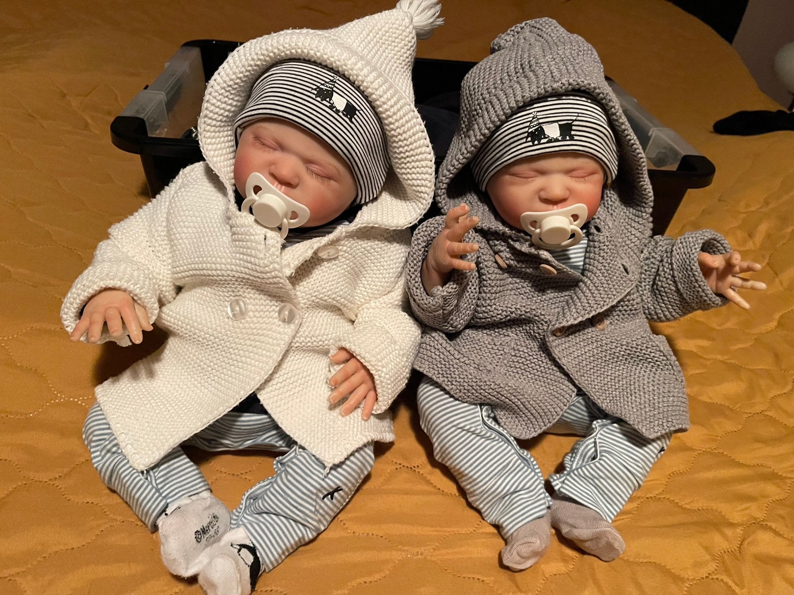 Tweeling Reborn babies, Verzamelen, Ophalen, Nieuw, Babypop, Levensecht of Reborn