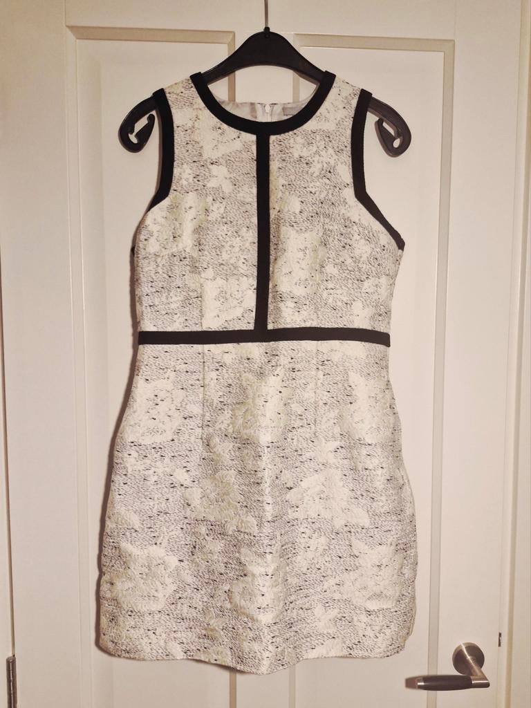 Gevoerde jurk maat 40,  H&M, prachtige stof, 1x gedragen, Ophalen of Verzenden, Zo goed als nieuw, Maat 38/40 (M), Wit