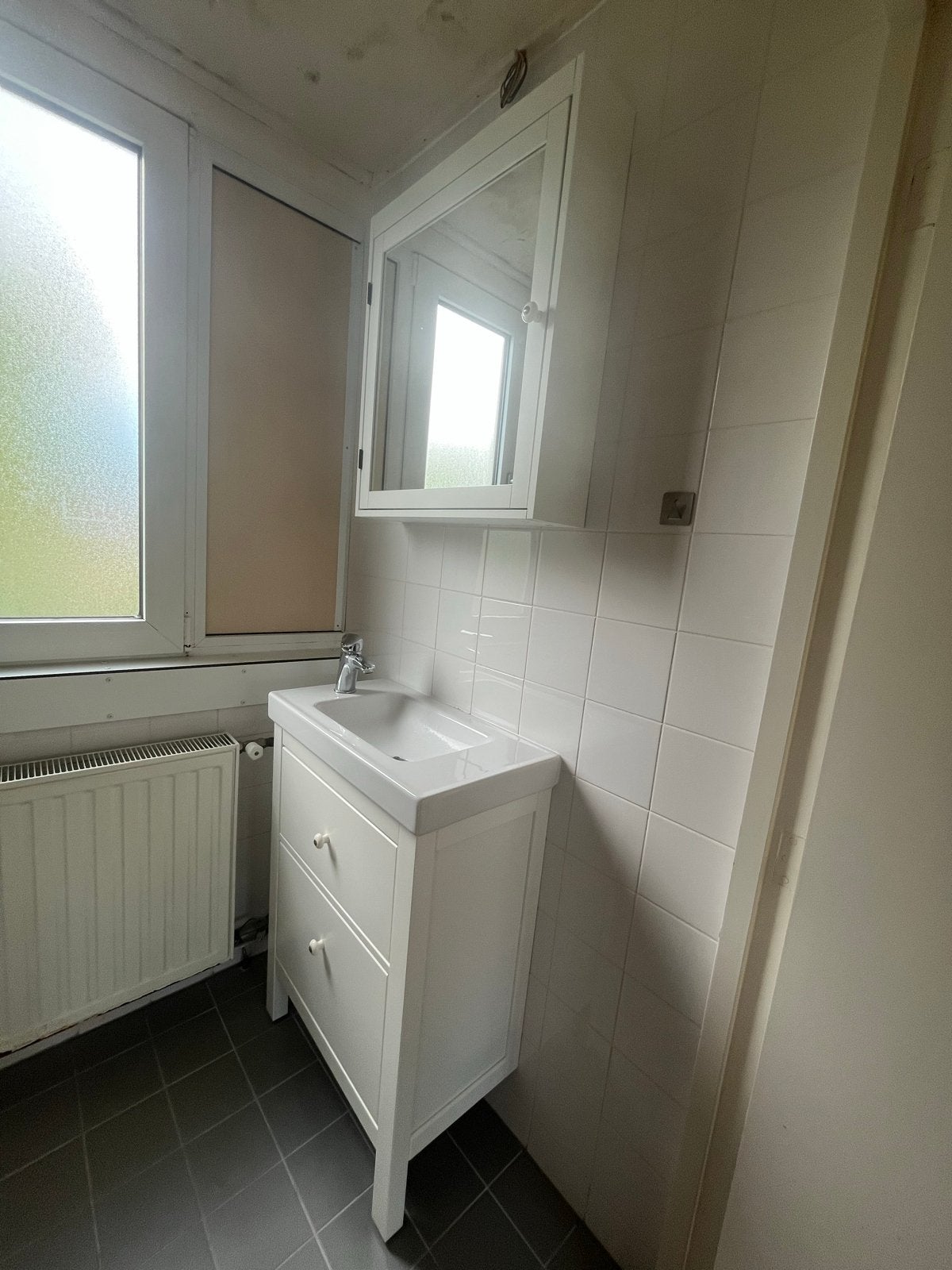 Wastafelmeubel met spiegelkast - Zo goed als nieuw, Ophalen, Minder dan 50 cm, Zo goed als nieuw, Minder dan 100 cm