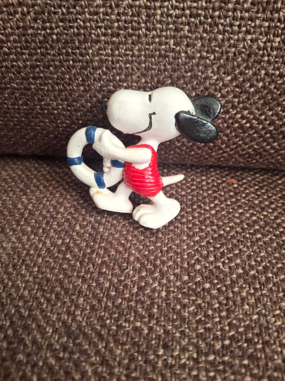 Snoopy lifeguard popje plastic, Ophalen of Verzenden, Zo goed als nieuw, Actiefiguur of Pop