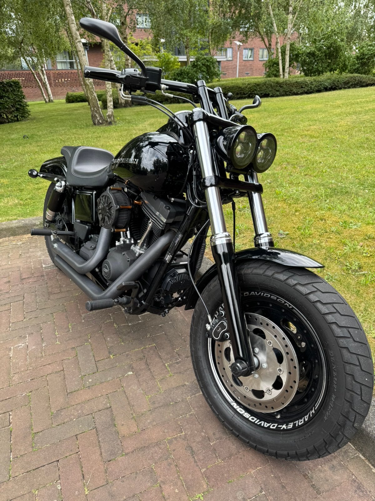 Harley-Davidson Fat Bob FXDF dyna- 2015 black out, Motoren, 1690 cc, Motorrijbewijs A, Gebruikt, Particulier