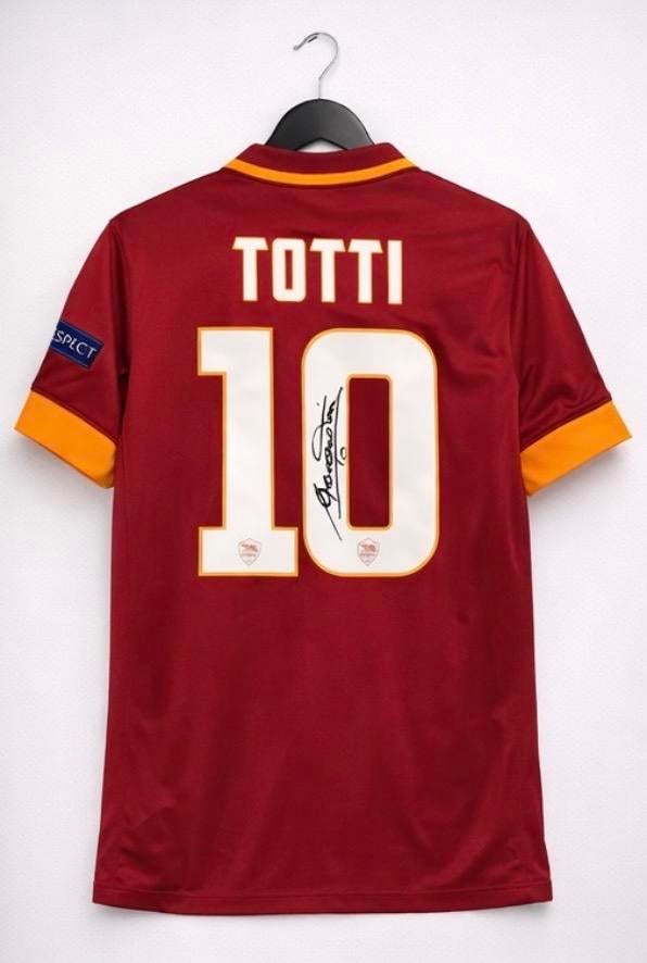 Gesigneerd Totti AS Roma shirt #10, Verzamelen, Sportartikelen en Voetbal, Gebruikt, Shirt, Buitenlandse clubs, Ophalen of Verzenden