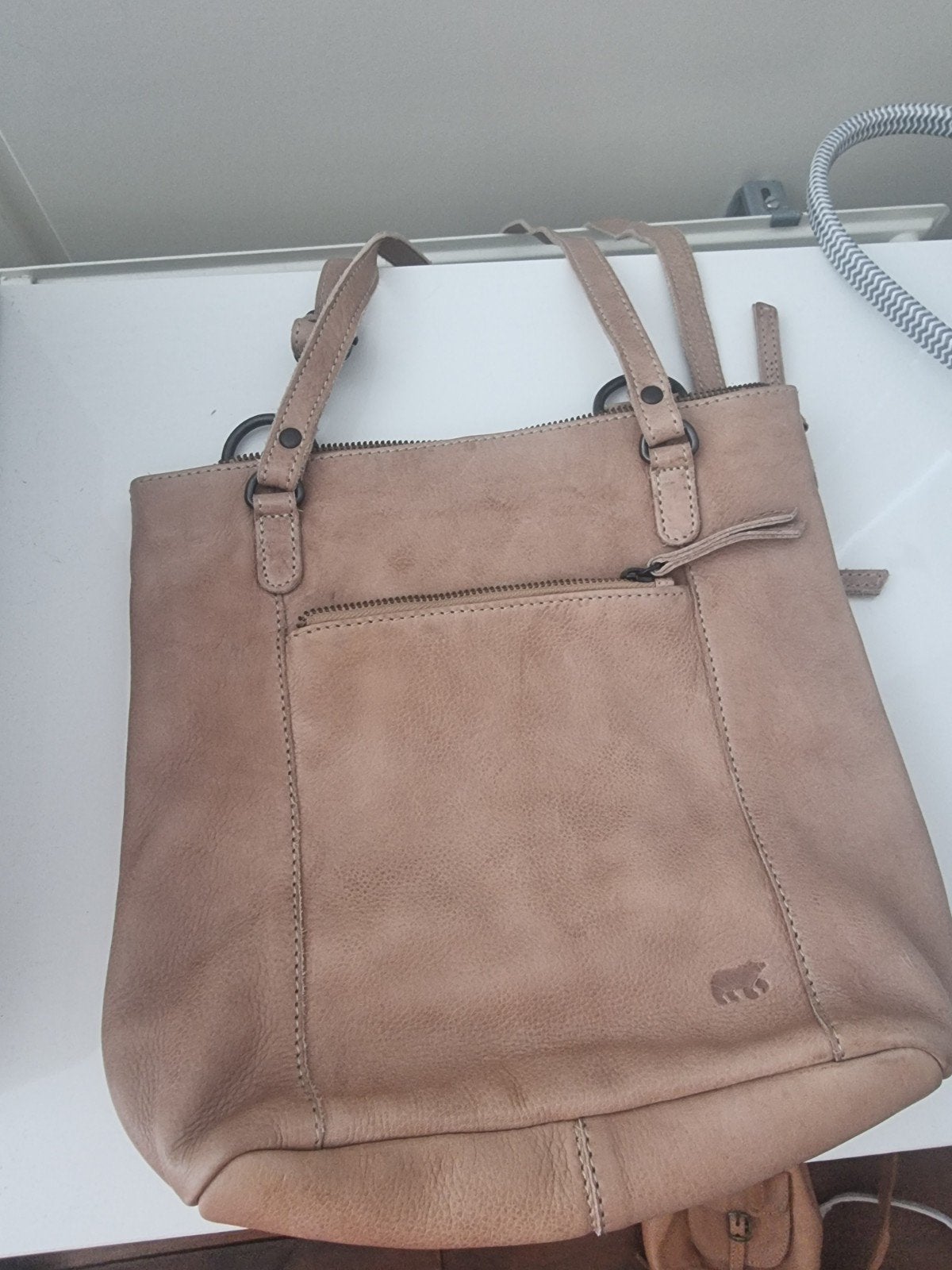Bear design  sandy, Ophalen of Verzenden, Zo goed als nieuw, Beige, Handtas