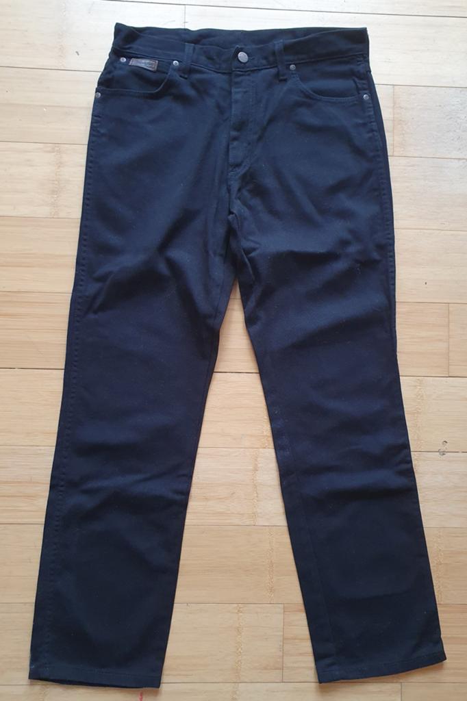 Wrangler Texas Spijkerbroek Zwart W34 L32 - Nieuwstaat, Zwart, Wrangler, Ophalen of Verzenden, Zo goed als nieuw