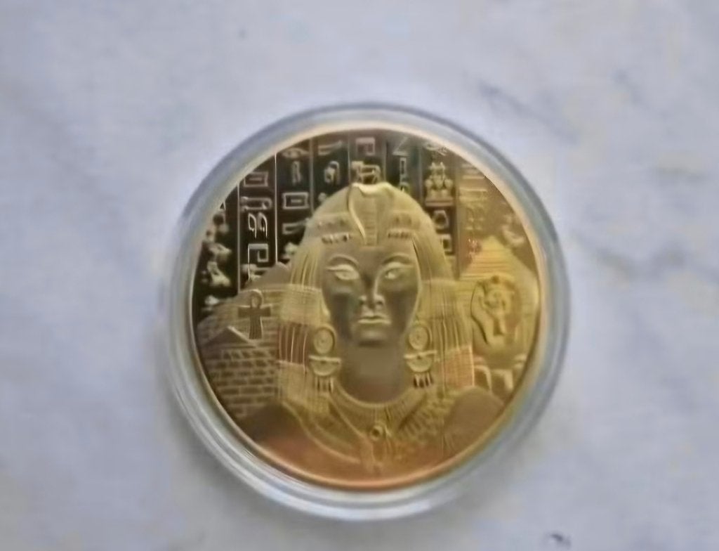 Egypte Cleopatra coin / munt., Ophalen of Verzenden, Buitenland, Bankbiljetten