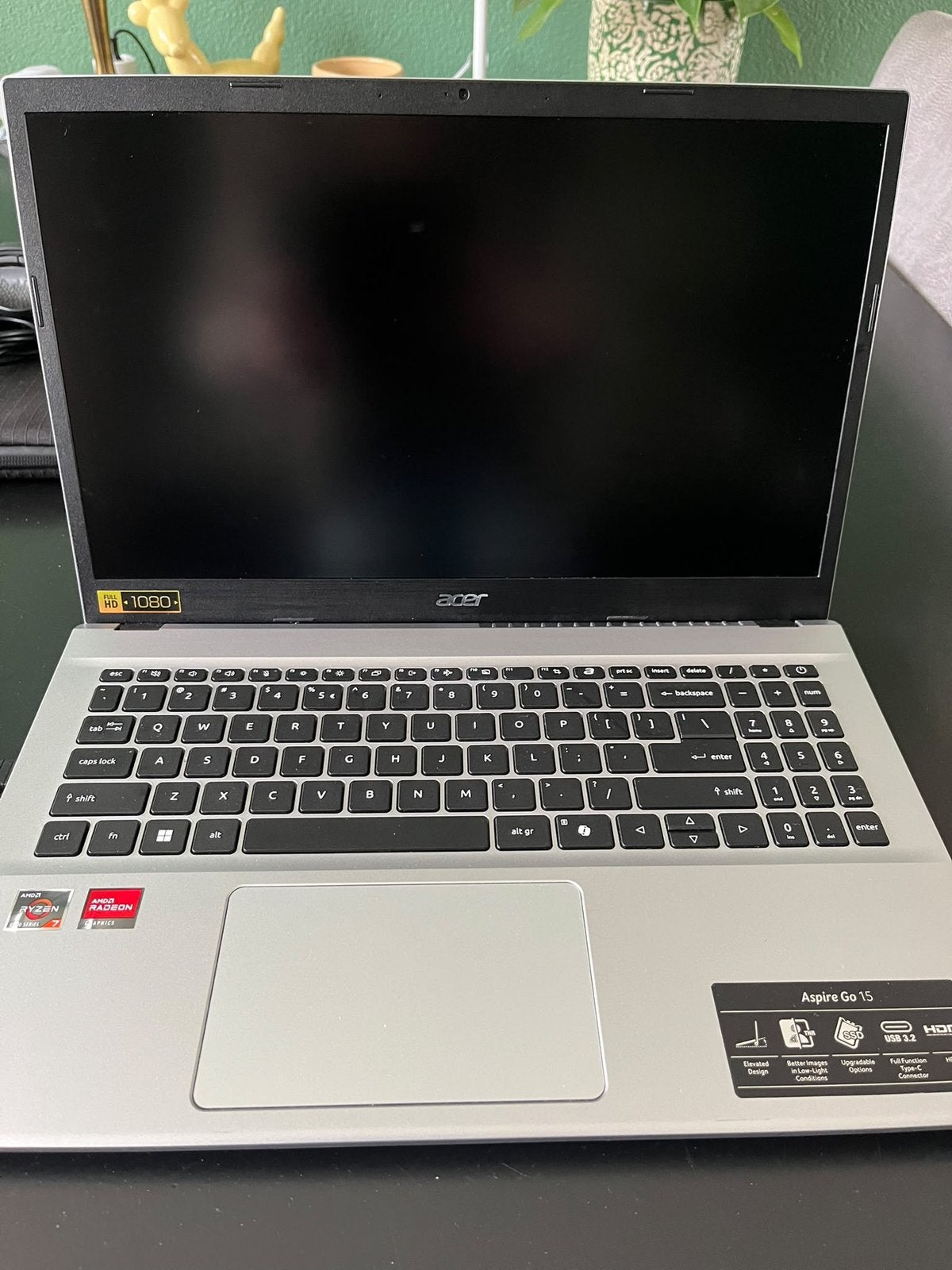 Acer aspire go 15, AMD Ryzen 7 5825U, 16GB, en 500 GB opslag, Ophalen, 2 tot 3 Ghz, 15 inch, Zo goed als nieuw
