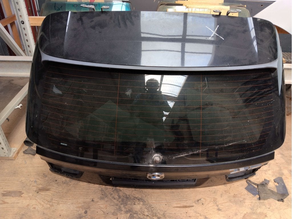 BMW X5 E70 Achterklep bovendeel inc glas ZWART roestvrij, Auto-onderdelen, Niet ingevuld, Gebruikt, Achterklep, Niet ingevuld