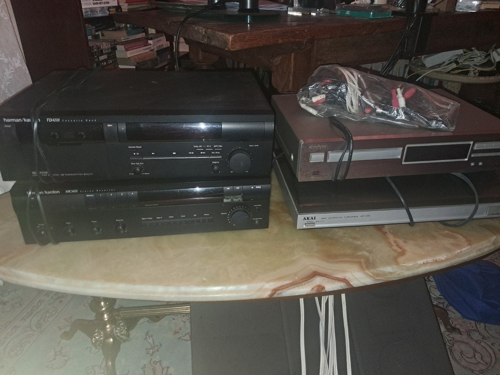 Harman Kardon Geluidsinstallatie met B & O boxen, Audio, Tv en Foto, Overige merken, Gebruikt, Ophalen of Verzenden, 120 watt of meer