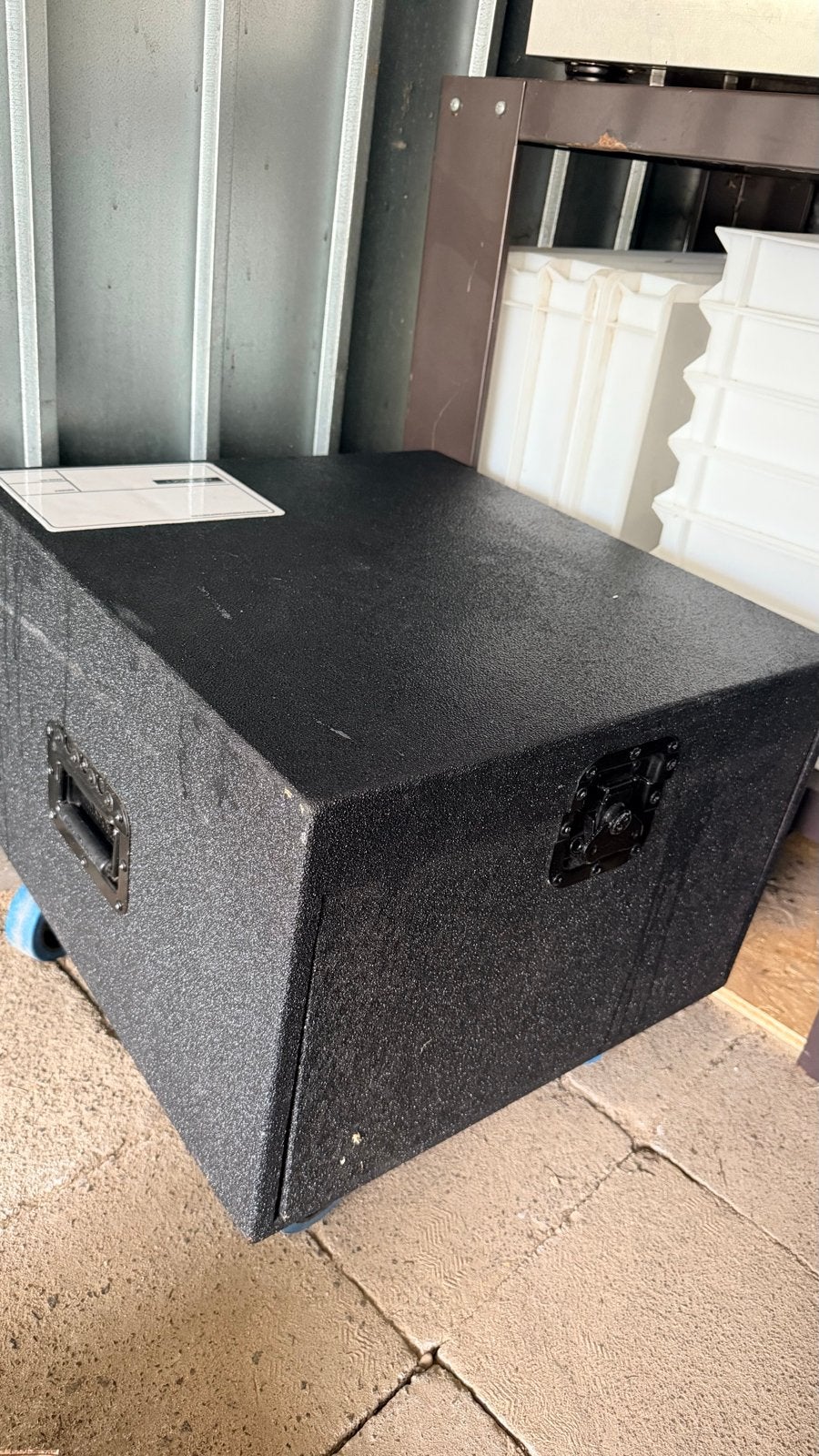 19” rack 6HE op wielen, Ophalen, Gebruikt