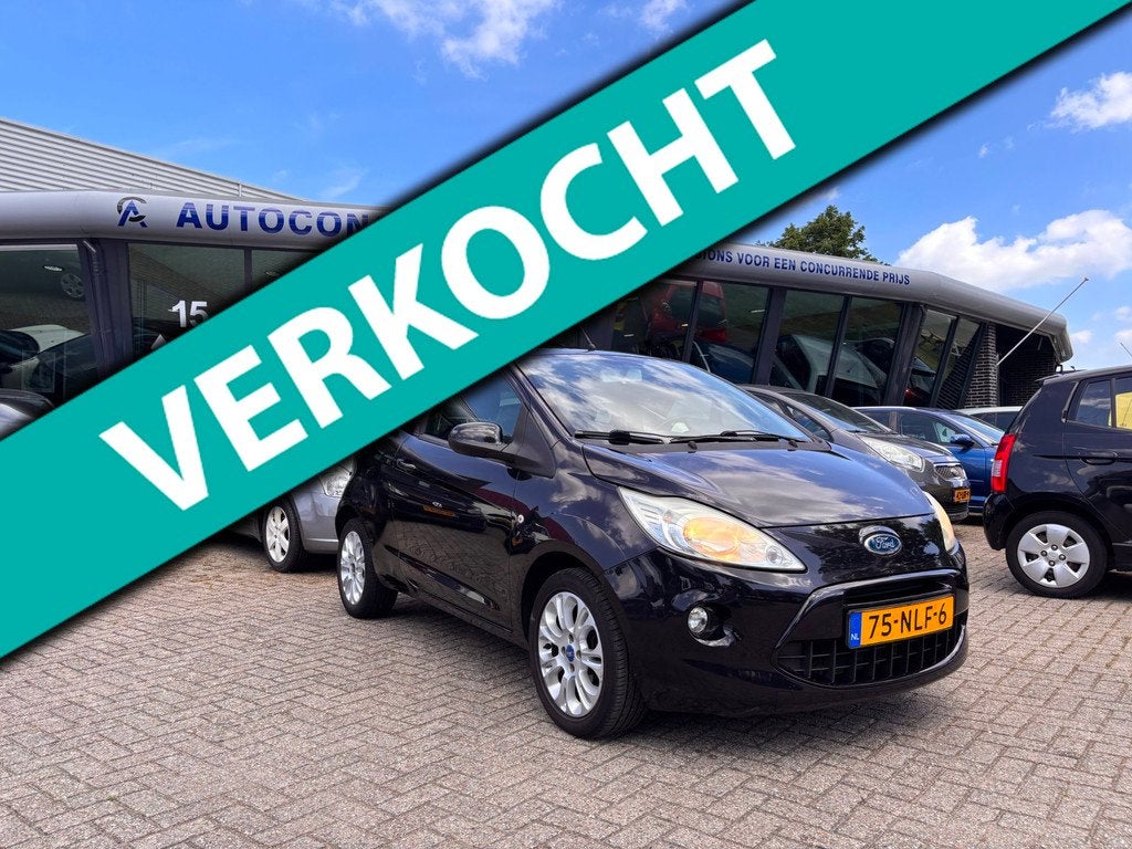Ford Ka 1.2 Couture First Edition, Airco, Rondom deukjes en, Auto's, Ford, Voorwielaandrijving, Gebruikt, 4 cilinders, 4 stoelen