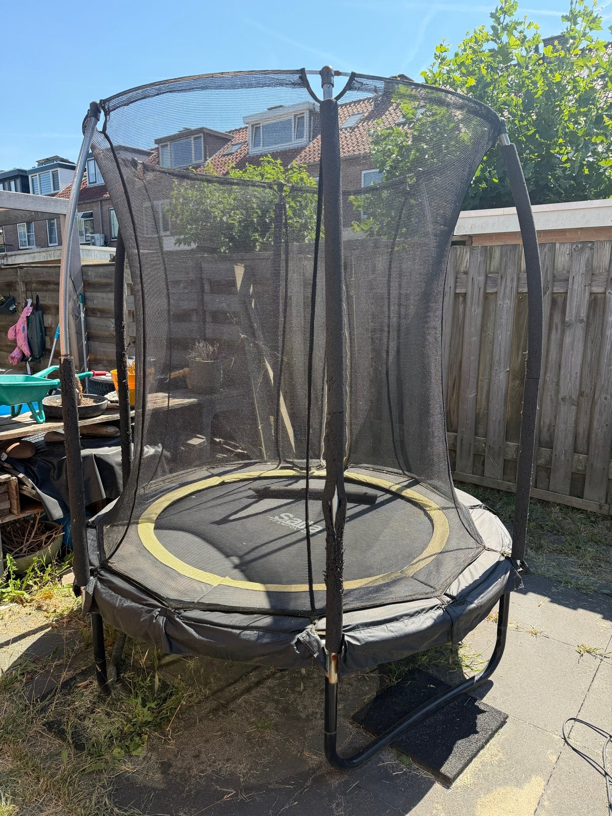 Trampoline met veiligheidsnet - Gebruikt, Ophalen, Gebruikt