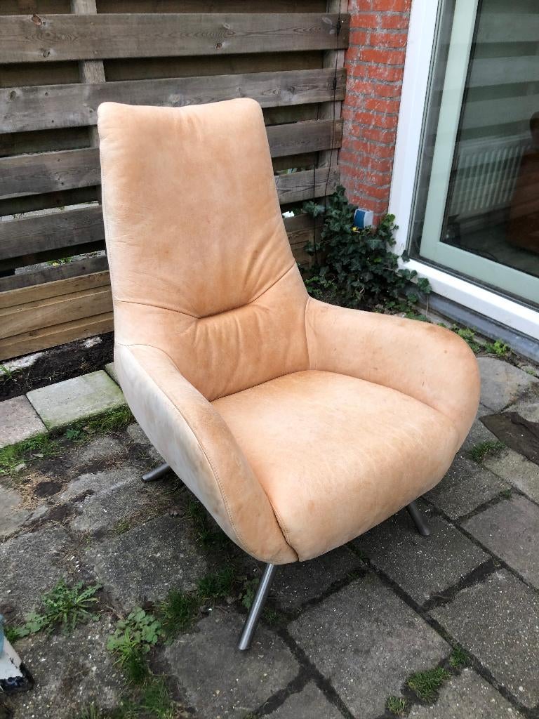 Elize fauteuil Ojee Design leer, Huis en Inrichting, Ophalen, Gebruikt, 50 tot 75 cm, Leer