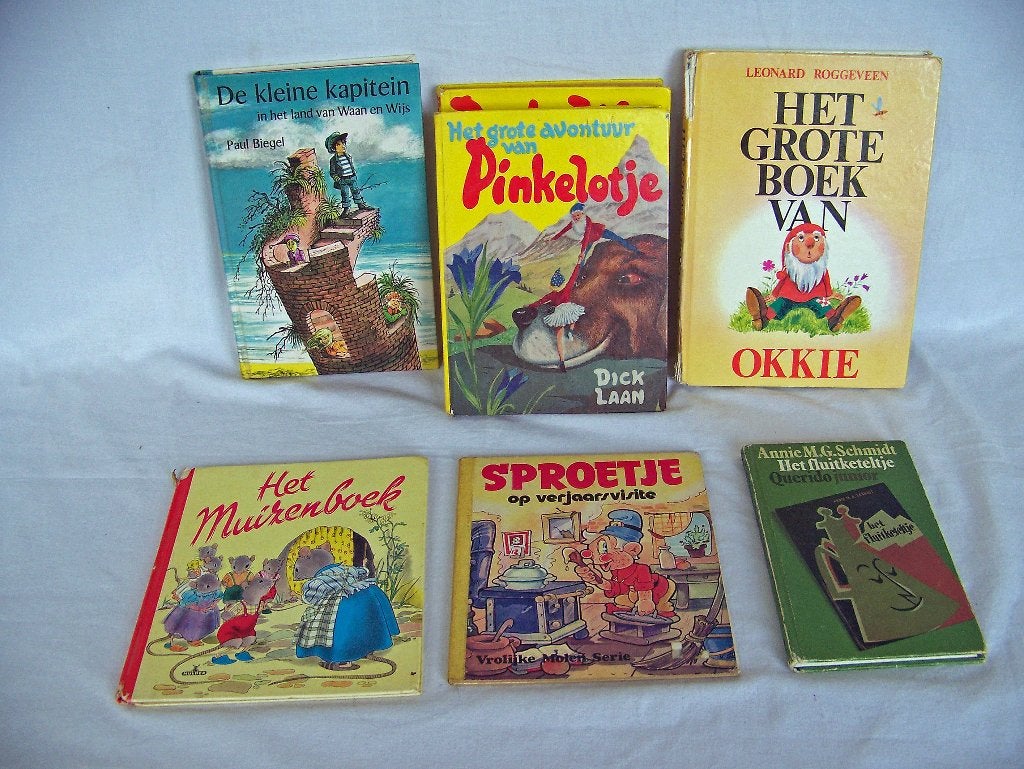 Vintage Kinderboeken Collectie  Verhalen 7 stuks, Boeken, Gelezen, Non-fictie, Verzenden, Diverse auteurs