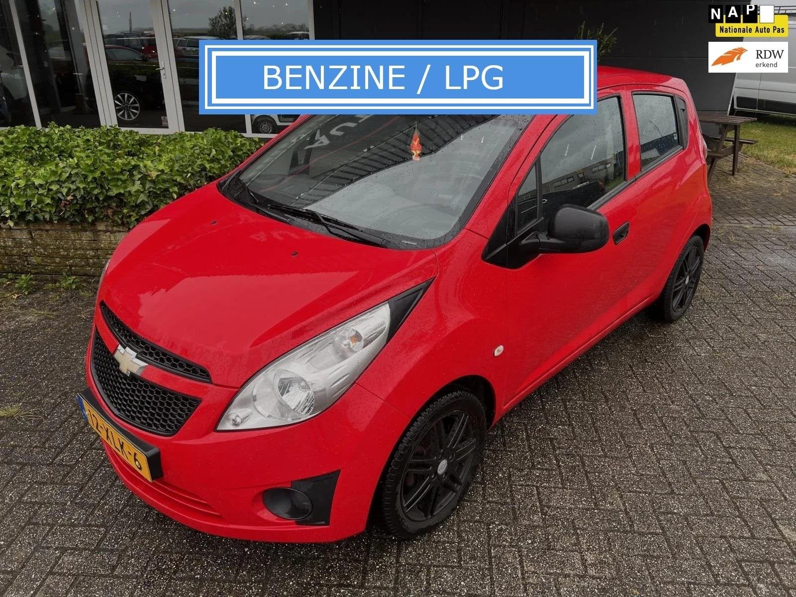 Chevrolet Spark 1.0 16V LS Bi-Fuel AC I CV I LMV I APK+NAP, Auto's, Chevrolet, Voorwielaandrijving, Euro 5, Stof, Zwart
