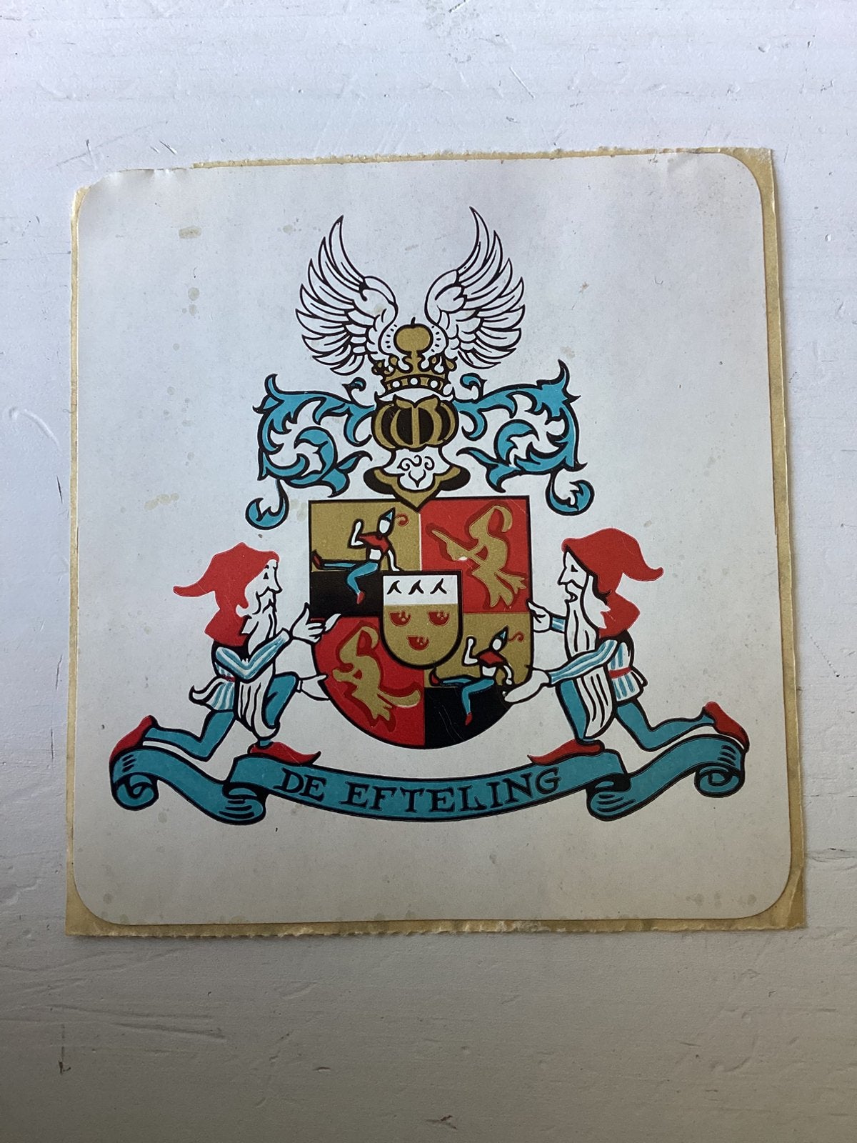 Oude sticker Efteling, Verzamelen, Efteling, Verzenden, Zo goed als nieuw, Overige typen