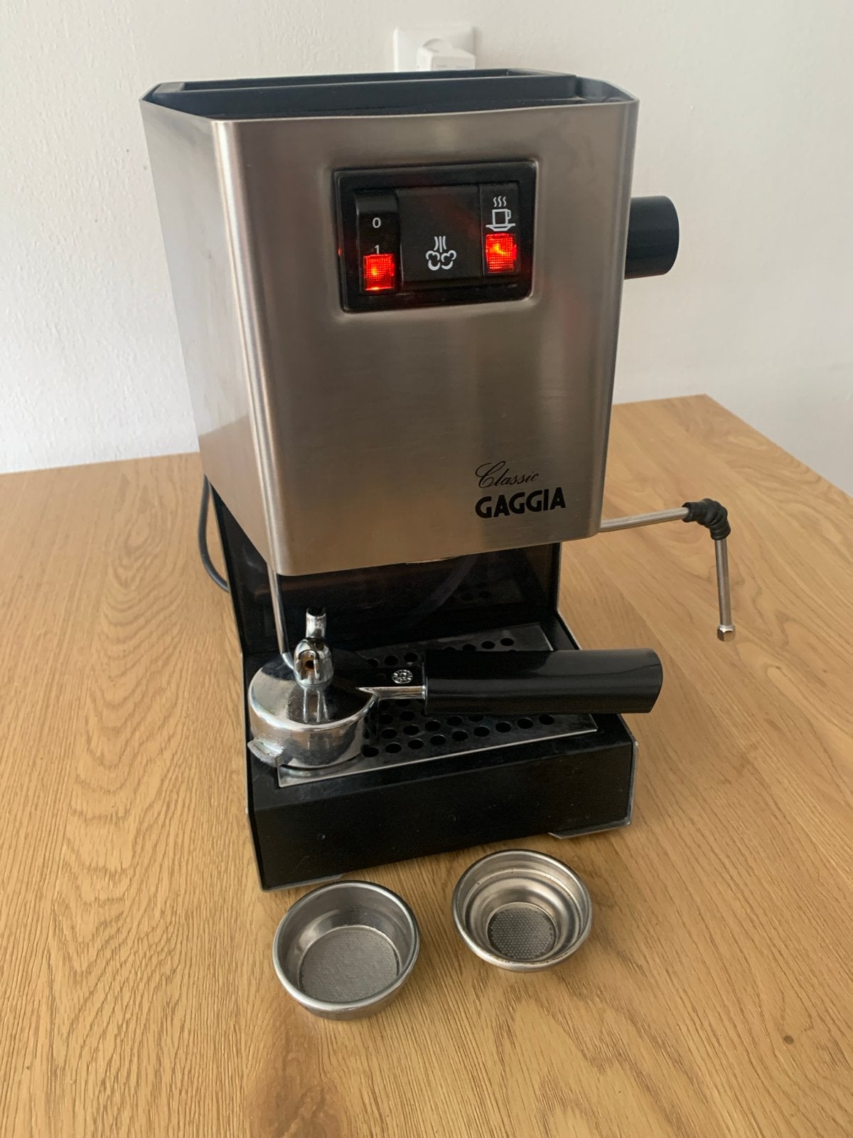 Gaggia Classic EX5 pomp, messing adapter , PID, stoomupgrade, Ophalen, Espresso apparaat, Refurbished, Gemalen koffie