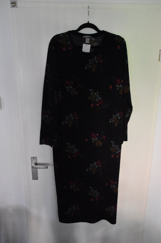 mooie nieuwe lange stretch bloemenjurk maat XXL H&M, Kleding | Dames, H&M, Nieuw, Ophalen of Verzenden, Jurk