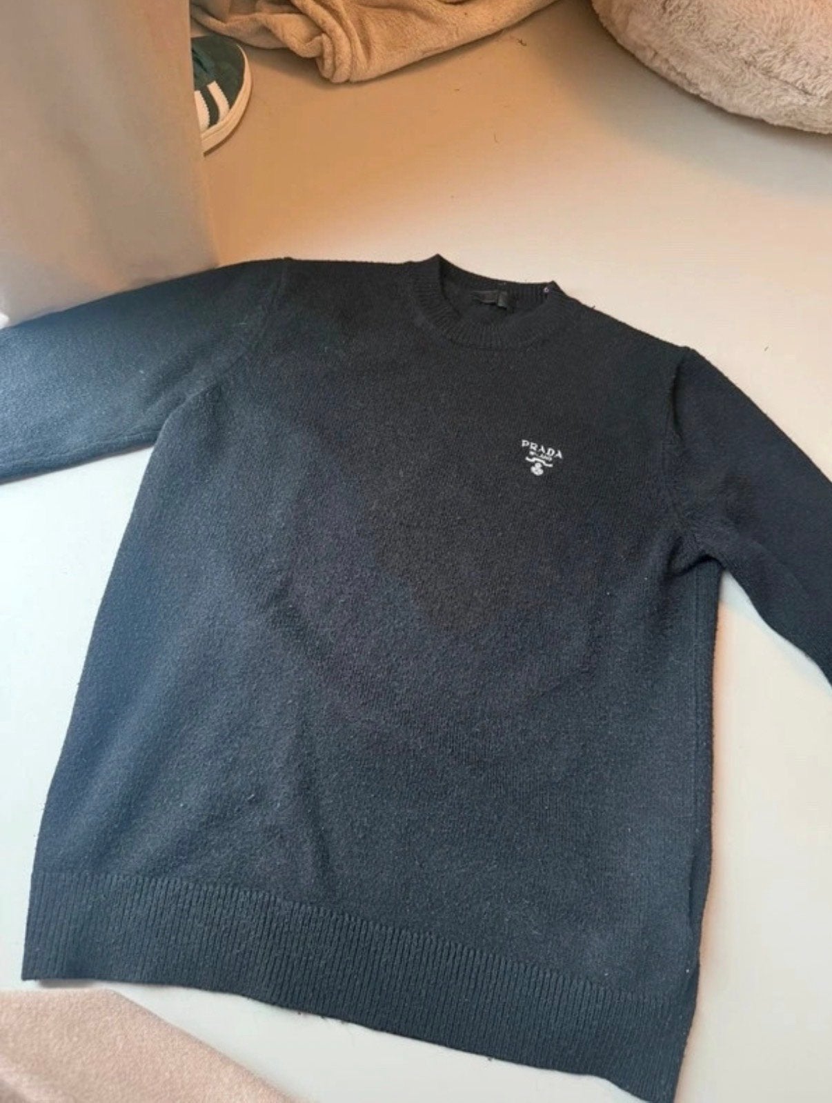 Prada Milano trui - Zwart - Maat S, Kleding | Heren, Ophalen of Verzenden, Zo goed als nieuw, Maat 46 (S) of kleiner, Zwart