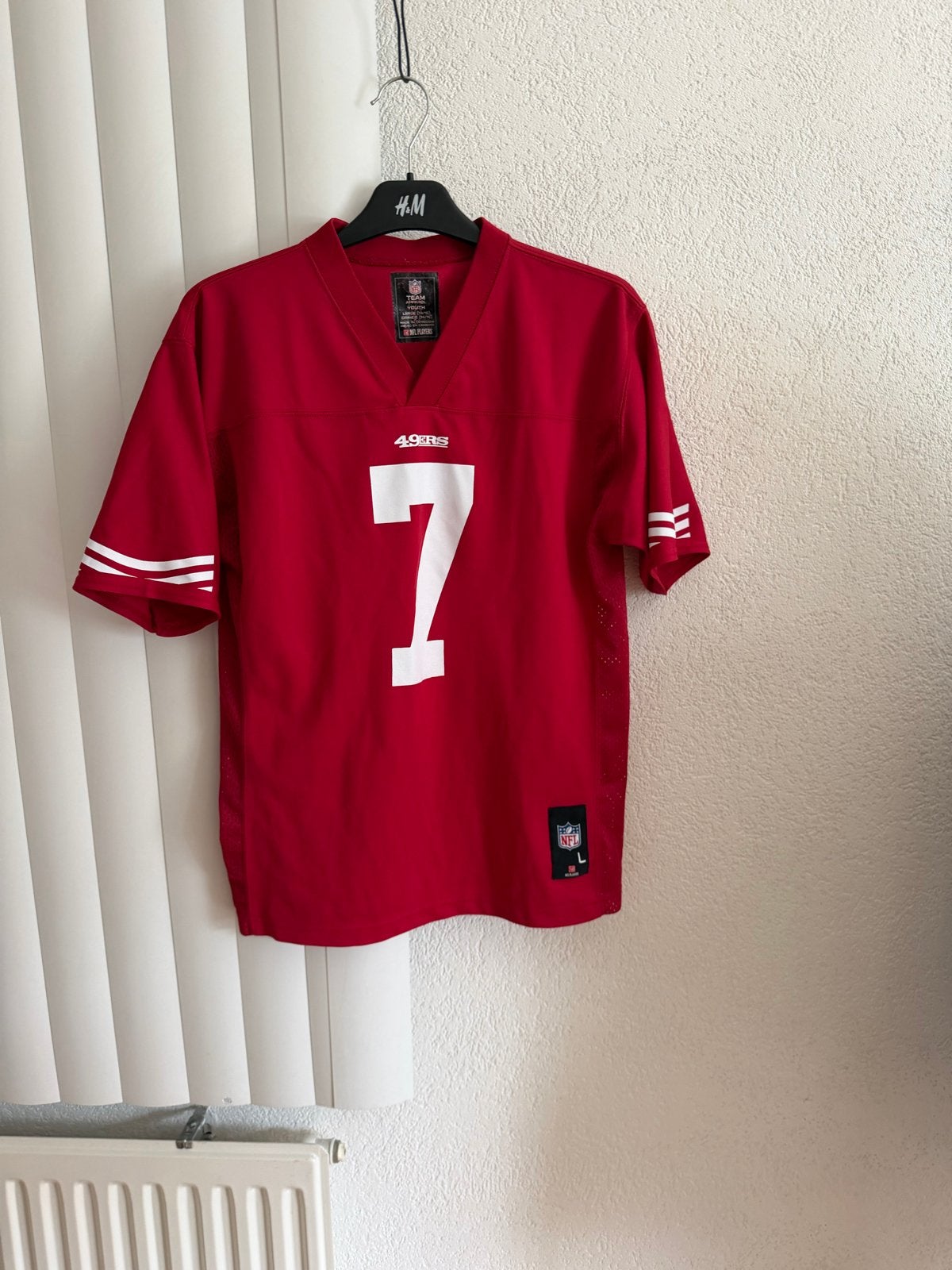NFL Team Apparel 49ers Shirt Rood – Maat L (Jeugd), Ophalen of Verzenden, Zo goed als nieuw, Jongen of Meisje, Shirt of Longsleeve