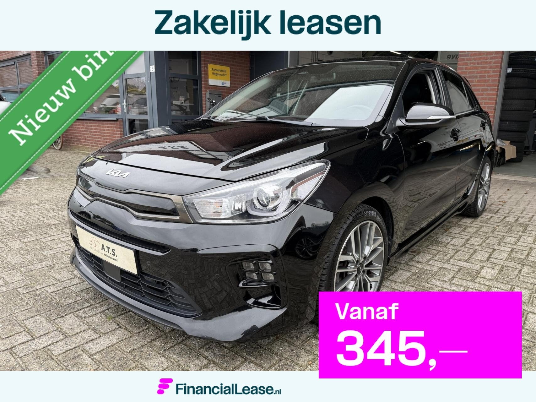 Kia Rio 1.0 T-GDi MHEV GT-Line AUTOMAAT*LED*CAMERA*CRUISE*, Gebruikt, Zwart, Leder, Bedrijf