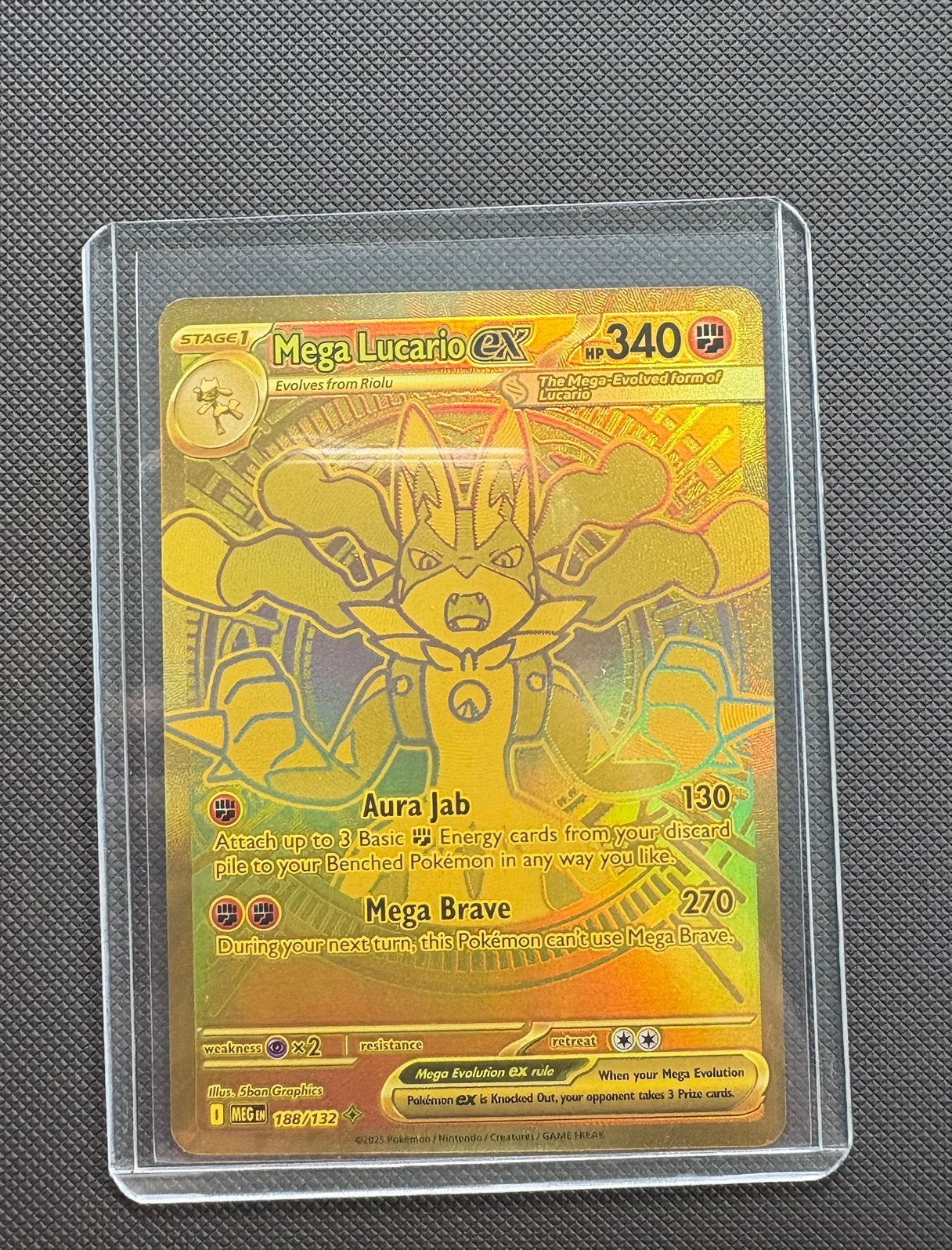 Mega lucario #188, Ophalen of Verzenden, Zo goed als nieuw