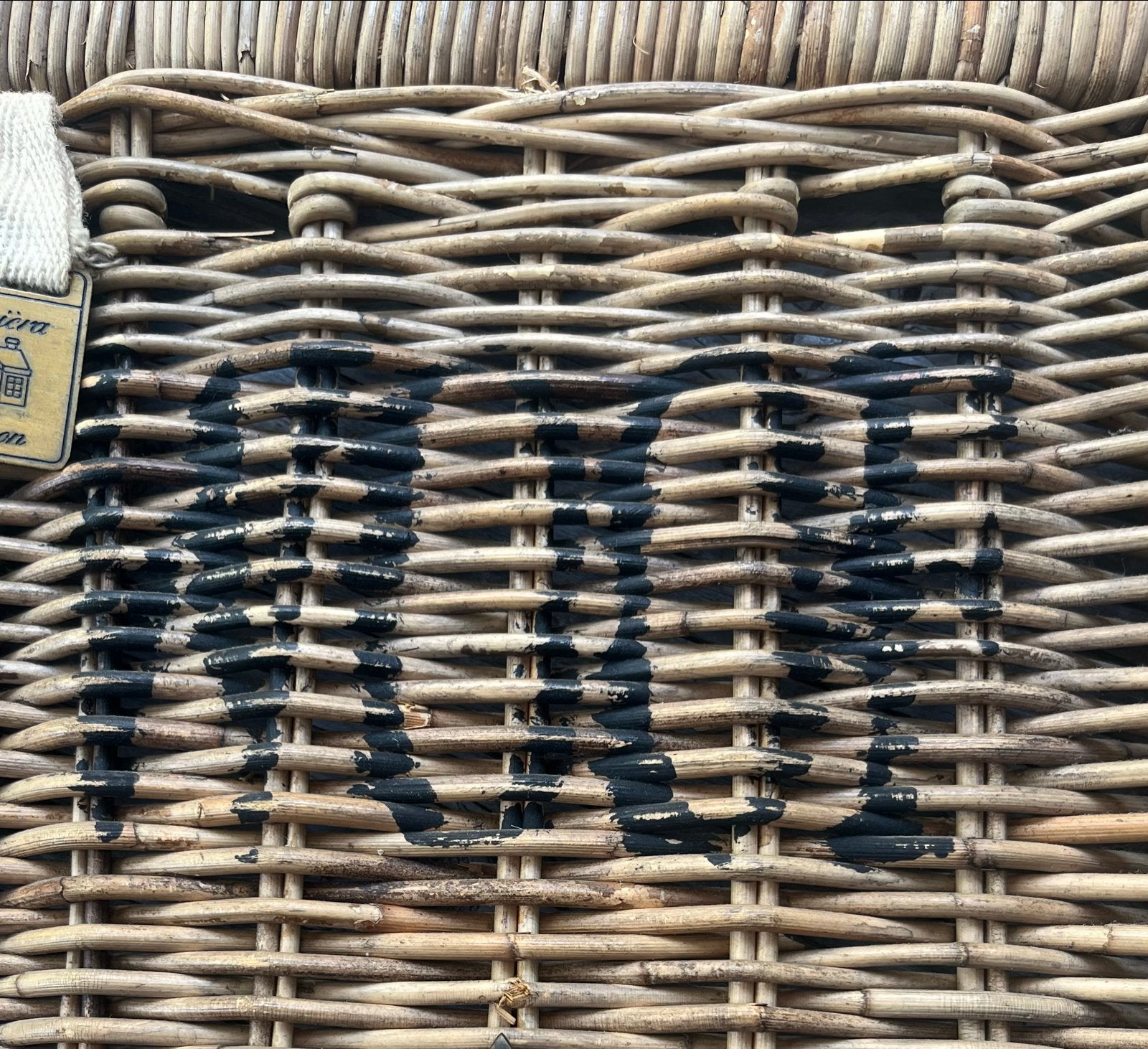 Riviera Maison rotan wanddecoratie met haakje, Gebruikt, Ophalen of Verzenden, Landelijk, Natuurlijk materiaal