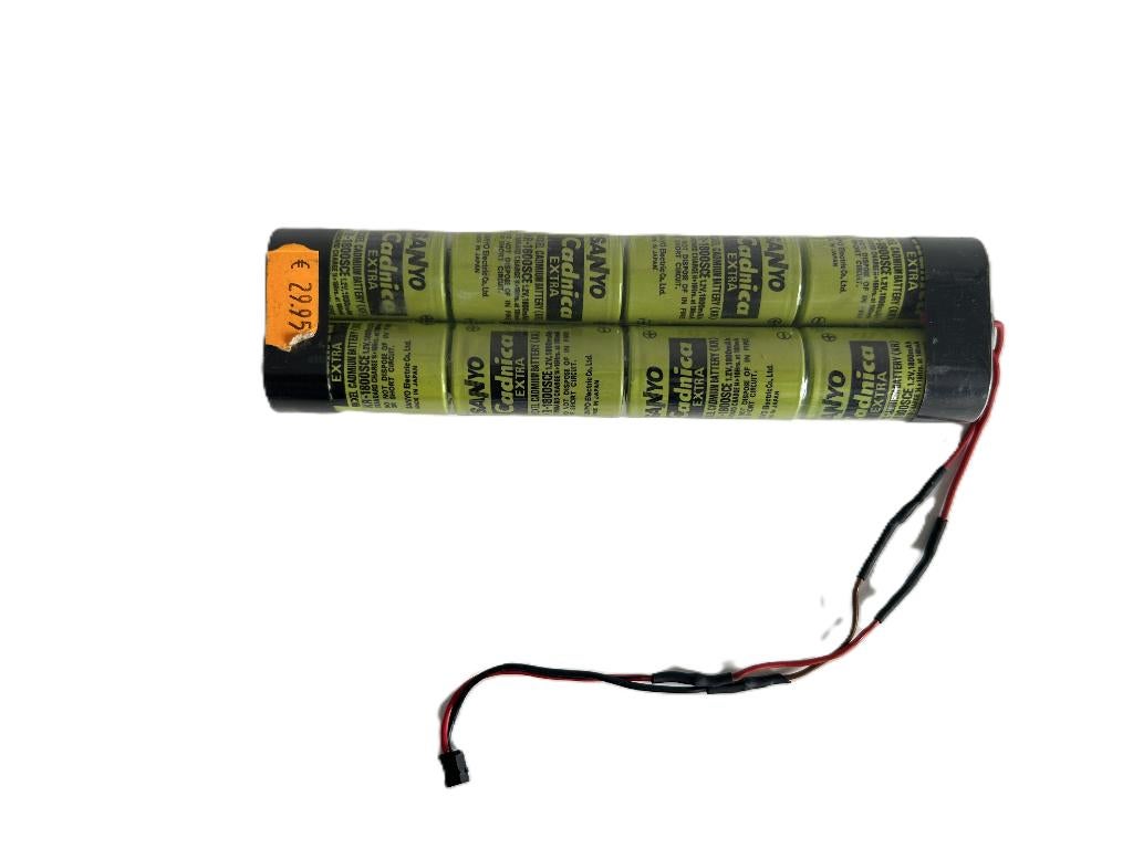Sanyo 1800mah 9.6V accu rc, Ophalen of Verzenden, Gebruikt, Overige schalen, Onderdeel